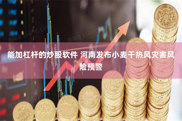 能加杠杆的炒股软件 河南发布小麦干热风灾害风险预警