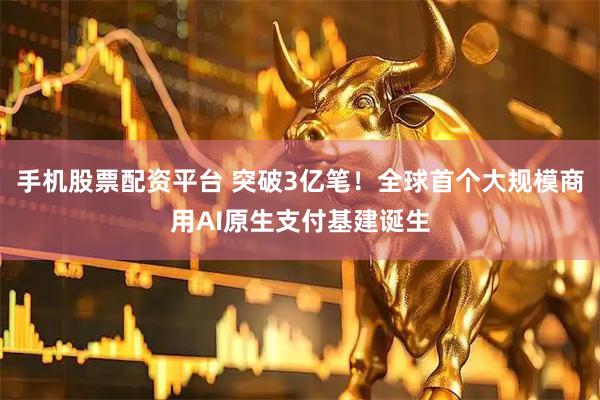 手机股票配资平台 突破3亿笔！全球首个大规模商用AI原生支付基建诞生